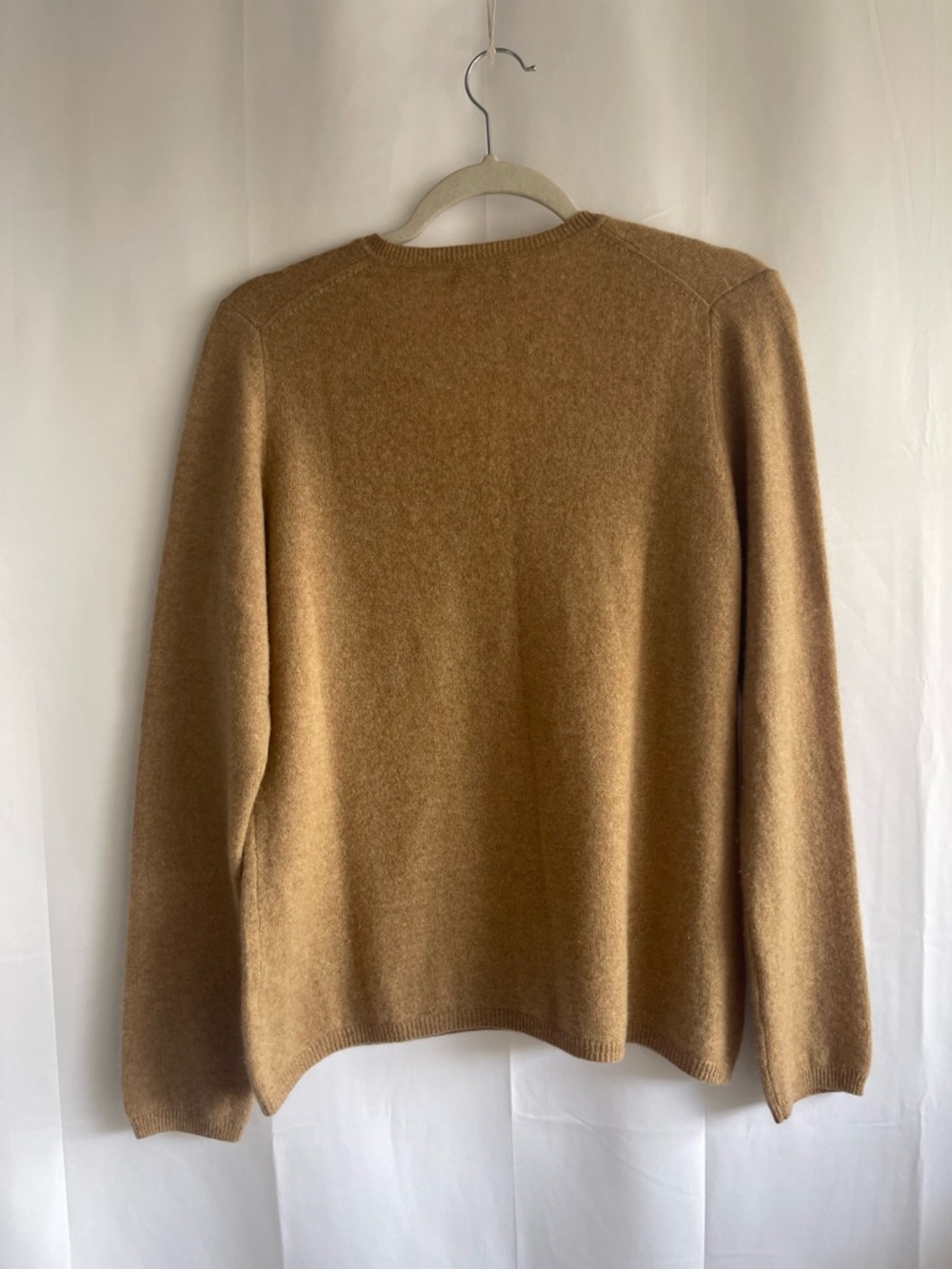 Charter Club Women's Camel V-Neck Sweater - Picture 3 of 5